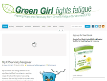 Tablet Screenshot of greengirlfightsfatigue.com.au